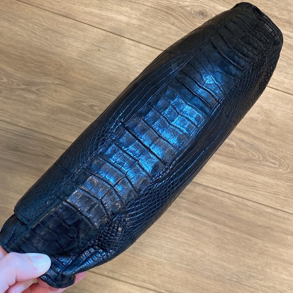 Gorgeous Nancy Gonzalez genuine crocodile alligator 🐊 handbag braided handle - Picture 10 of 10